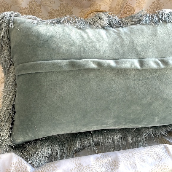 COPY - Shag Modish Metallic Feather Down Decor Pillow - Picture 6 of 10